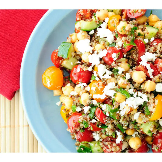 Fresh & Zesty Chickpea Salad Recipe - Petits Tresors