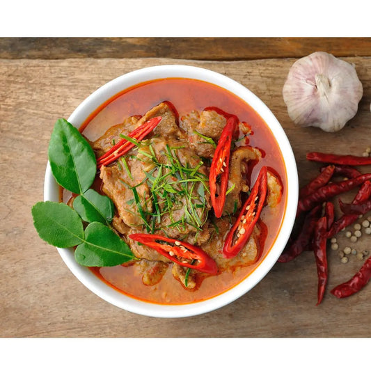 Authentic Thai Red Curry Beef with Mae Ploy