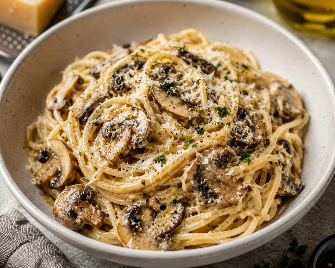 Creamy Truffle Mushroom Spaghetti petitstresors