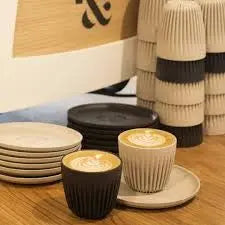 Picture of coffees in Huskee Cups