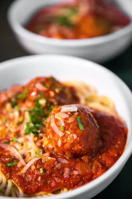 Dishes of pasta