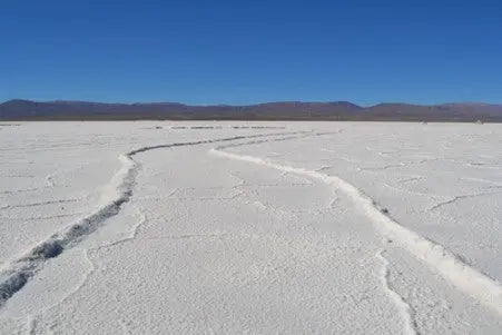 picture of salt flats with sky above horizon