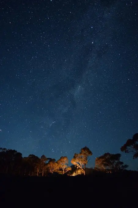 picture of Australian Outback stars above horizon