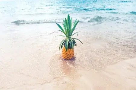 picture of pineapple on beach