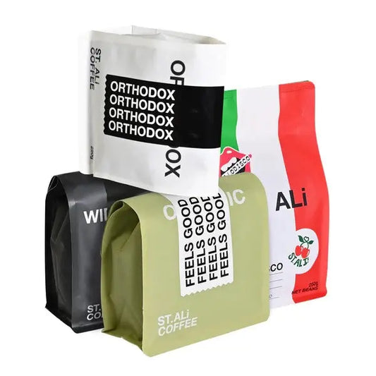 Picture of bags of ST. ALi coffee 