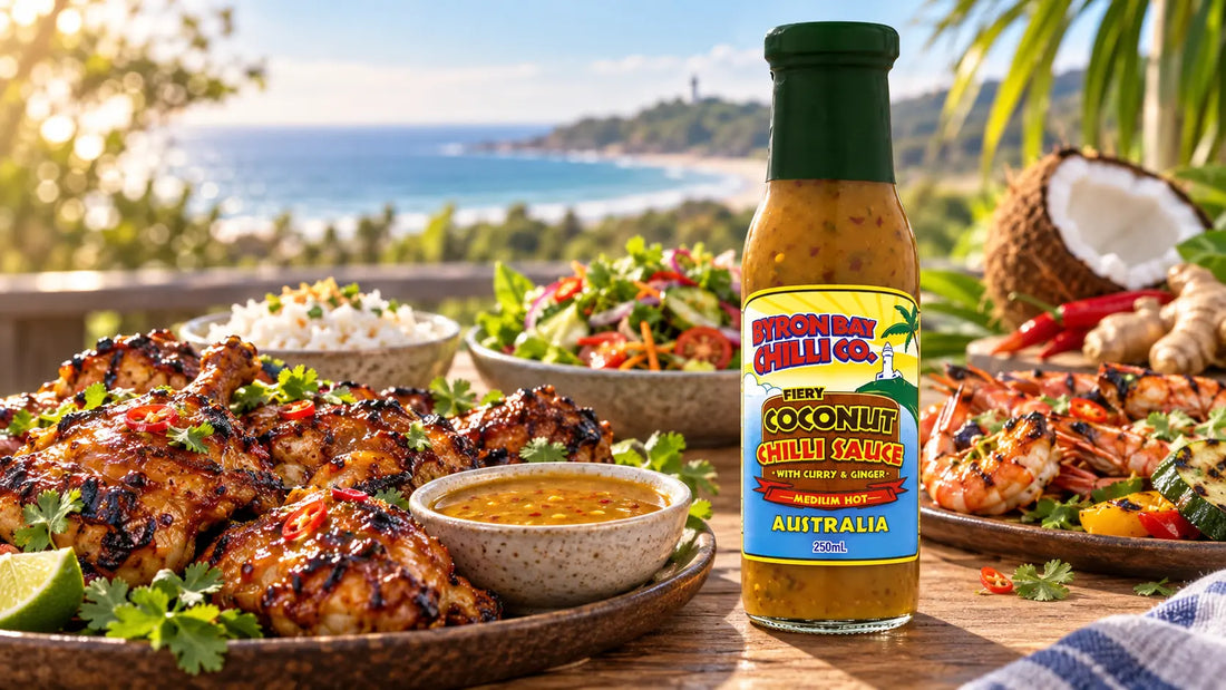 Turn Up Dinner with Byron Bay Fiery Coconut Chilli Sauce