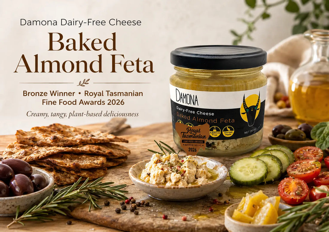 Damona Baked Almond Feta: The Bronze-Winning Vegan Cheese Bringing Creamy, Tangy Magic to Every Plate Petits Tresors