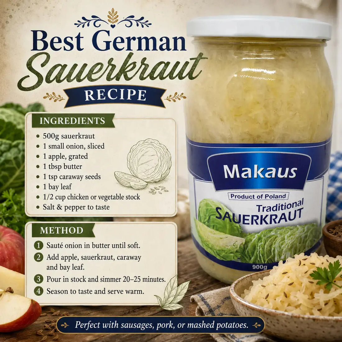 How to Make the Best German Sauerkraut Recipe: Traditional & Easy Guide 2026 Petits Tresors