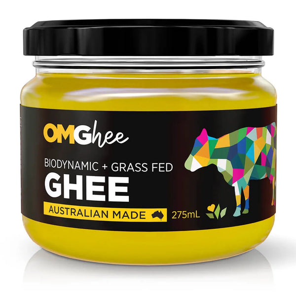 e are excited to announce that we are now selling the OMGhee range of both Certified Organic Ghee and Biodynamic Ghee.