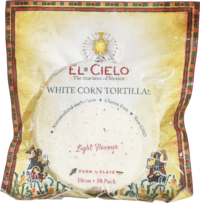 Tortillas - White Corn Full Flavour 18cm - 10 Pack