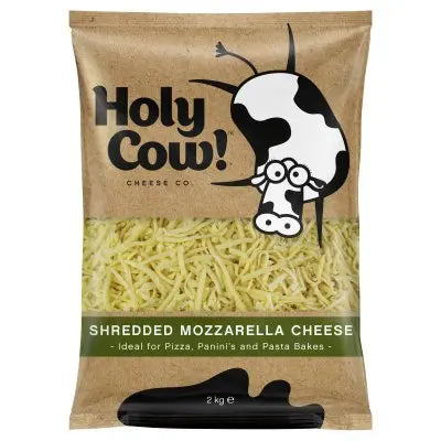 Holy Cow Shredded Mozzarella Cheese 2kg Holy Cow