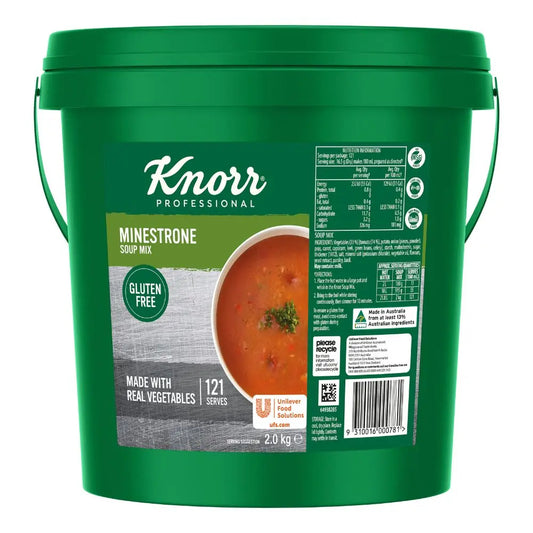 Knorr Gluten-Free Minestrone Soup Mix 2kg – Authentic Italian Comfort Soup Knorr