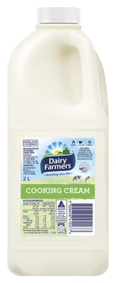 Dairy Farmers Cooking Cream 2 L – Chef-Grade Australian Cream Dairy Farmers
