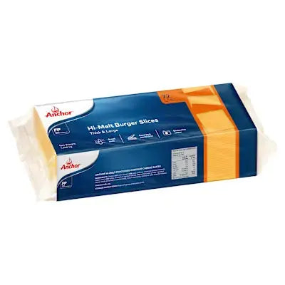 Anchor Hi-Melt Burger Cheese Slices 1.368 kg – Thick, Creamy, Bold Melt Petits Tresors