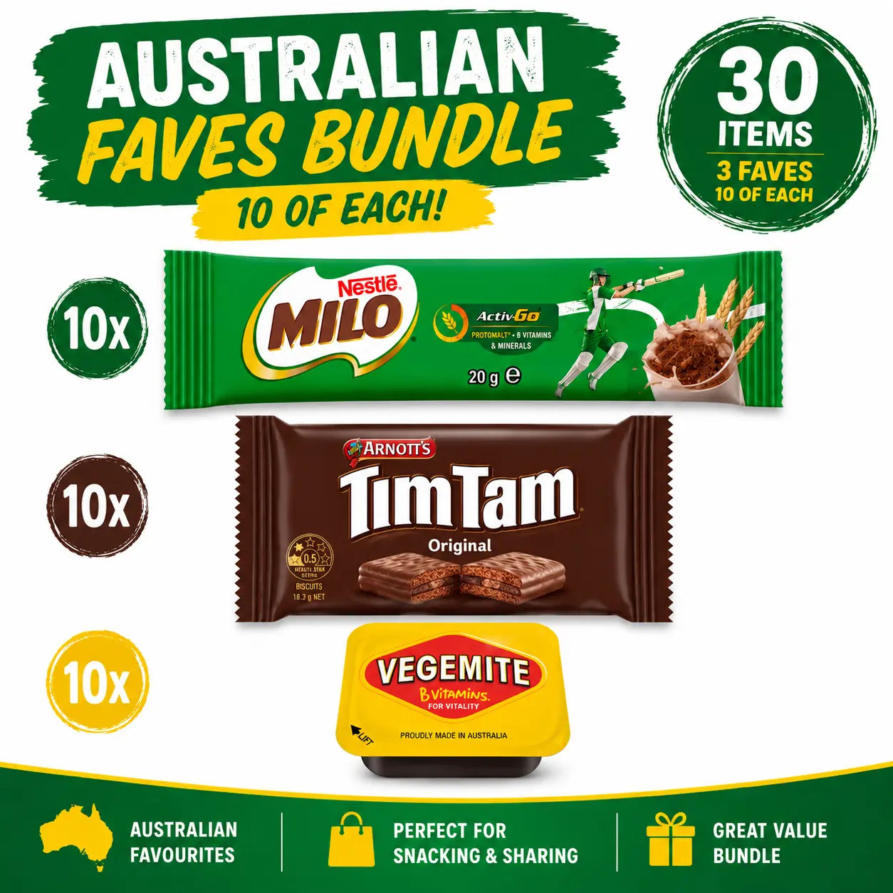 Aussie Essentials 30-Piece Combo Pack - Petits Tresors