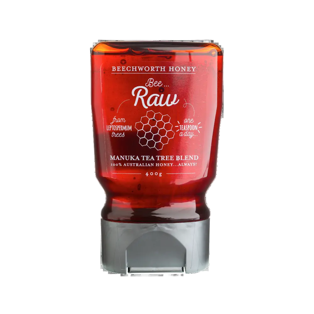 Beechworth Honey Bee Raw Manuka & Tea Tree Honey – 100% Australian, Bold & Aromatic Beechworth Honey