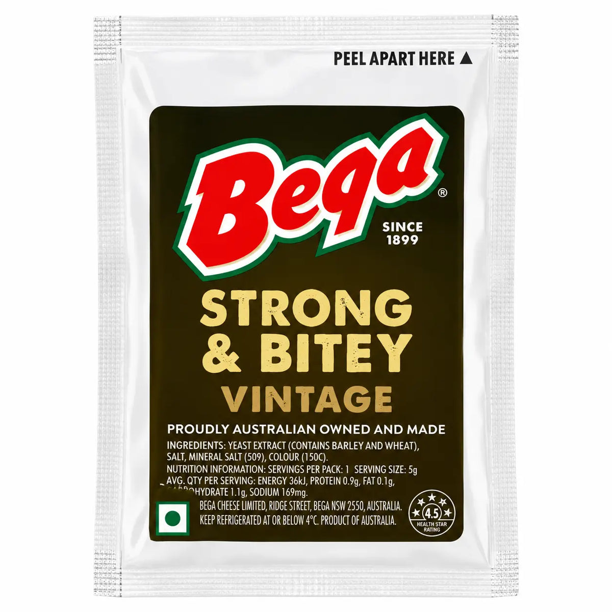 Bega Strong & Bitey Vintage Cheese Portions