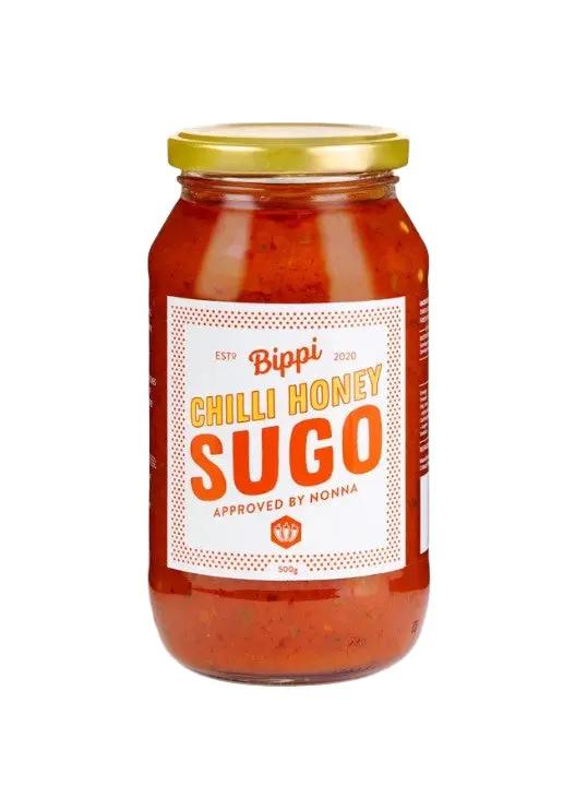 Bippi Chilli Honey Sugo 500 g – Sweet & Spicy Italian Tomato Pasta Sauce Bippi Chilli