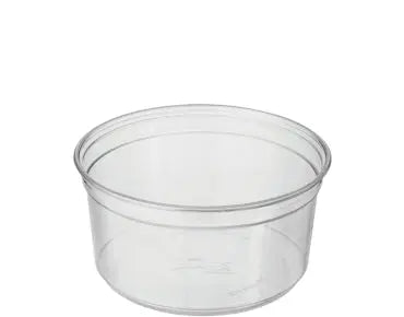 12 oz (355 ml) Clear PET Round Deli Container – Recyclable & Stackable Castaway