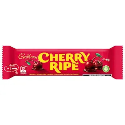 Cadbury Cherry Ripe 44g โ Rich Dark Chocolate, Cherry and Coconut