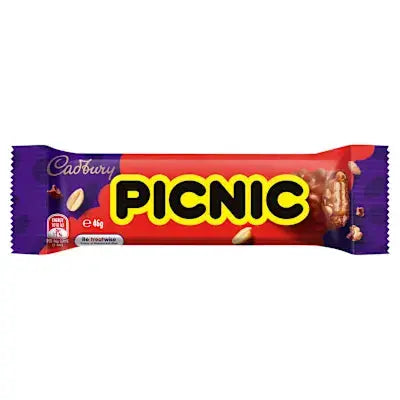 Cadbury Picnic Chocolate Bar 46g – Crunchy Caramel & Nut Delight Petits Tresors