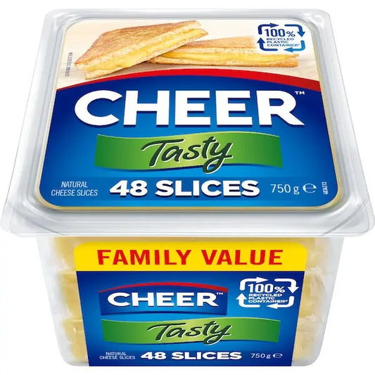 Cheer Cheese Cheddar Tasty Slices Cheer