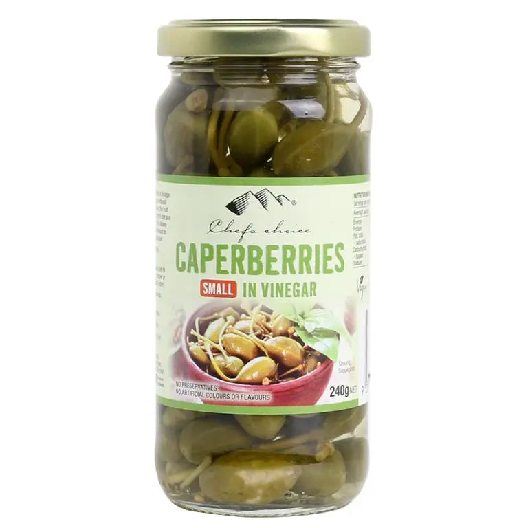 Chef’s Choice Small Caperberries in Vinegar – Gourmet Antipasti Essential Chef’s Choice
