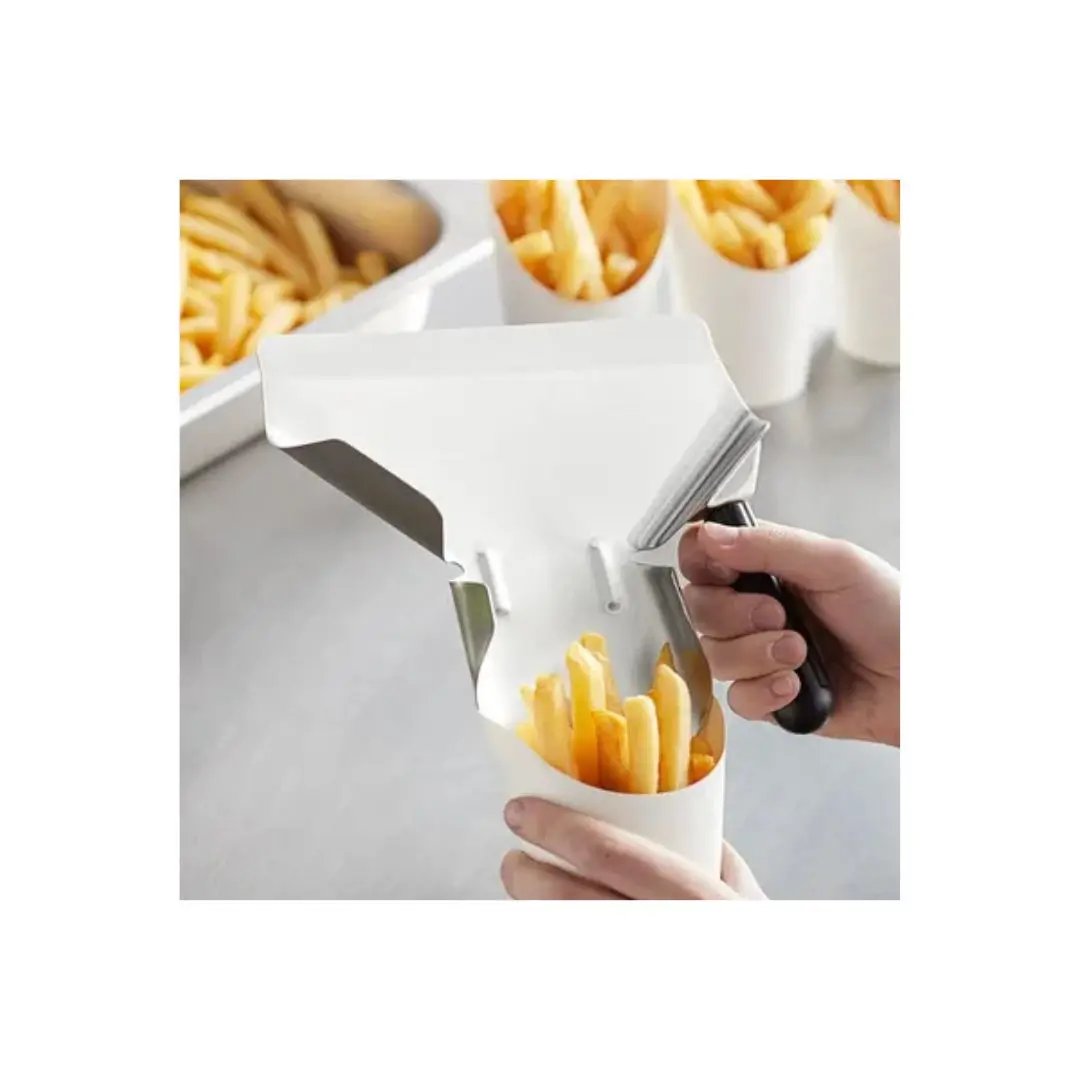 Chip Bagger Scoop Right-Handed – High-Capacity Fry Bagging Tool Petits Tresors