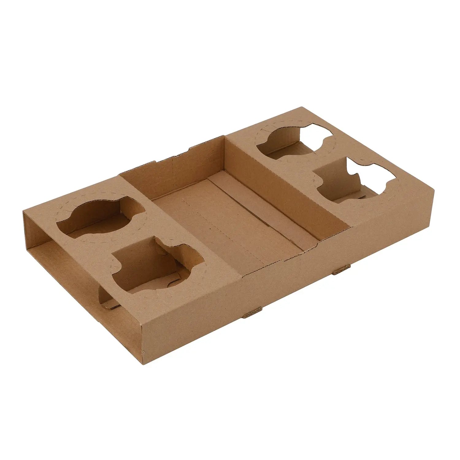 Cardboard 2/4 Drink _Coffee Cup Carry Tray 100% Recycled Petits Tresors