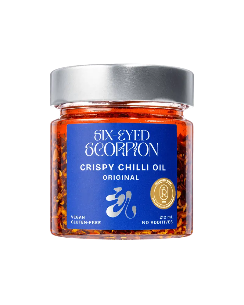 Six-Eyed Scorpion Original Crispy Chilli Oil 212ml Six Eyed Scorpion