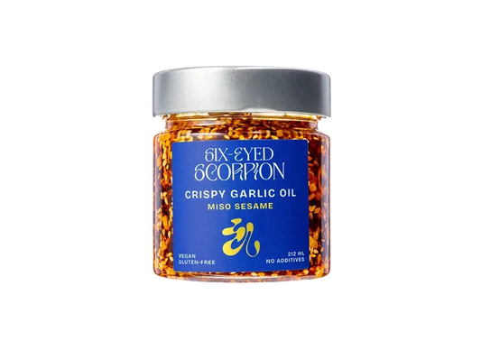 Six-Eyed Scorpion Crispy Garlic Oil: Miso Sesame
