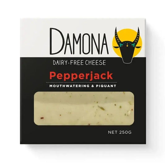 Pepperjack Vegan Cheese by Damona Damona