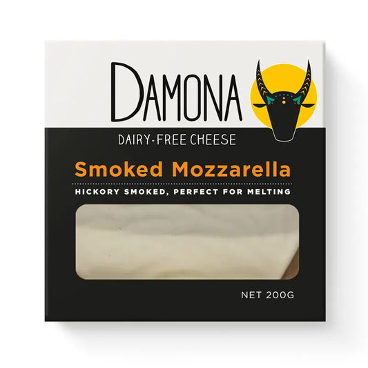 Smoked Mozzarella (Vegan Cheese) by Damona Damona
