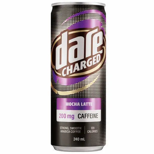 Dare Charged Mocha Latte 240mL – Intense Coffee Meets Smooth Chocolate Bega