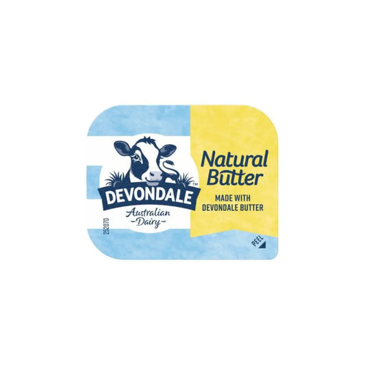 Devondale Natural Butter Portion Control 7g Devondale