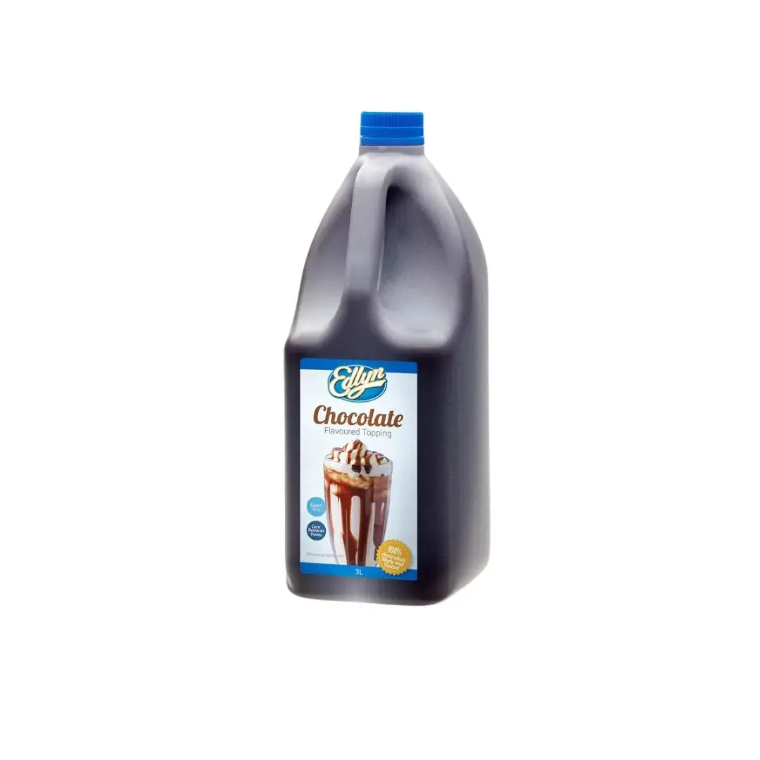 Edlyn Chocolate Topping – 3 L Bottle (Gluten-Free, Vegan, Aussie-Made) Edlyn