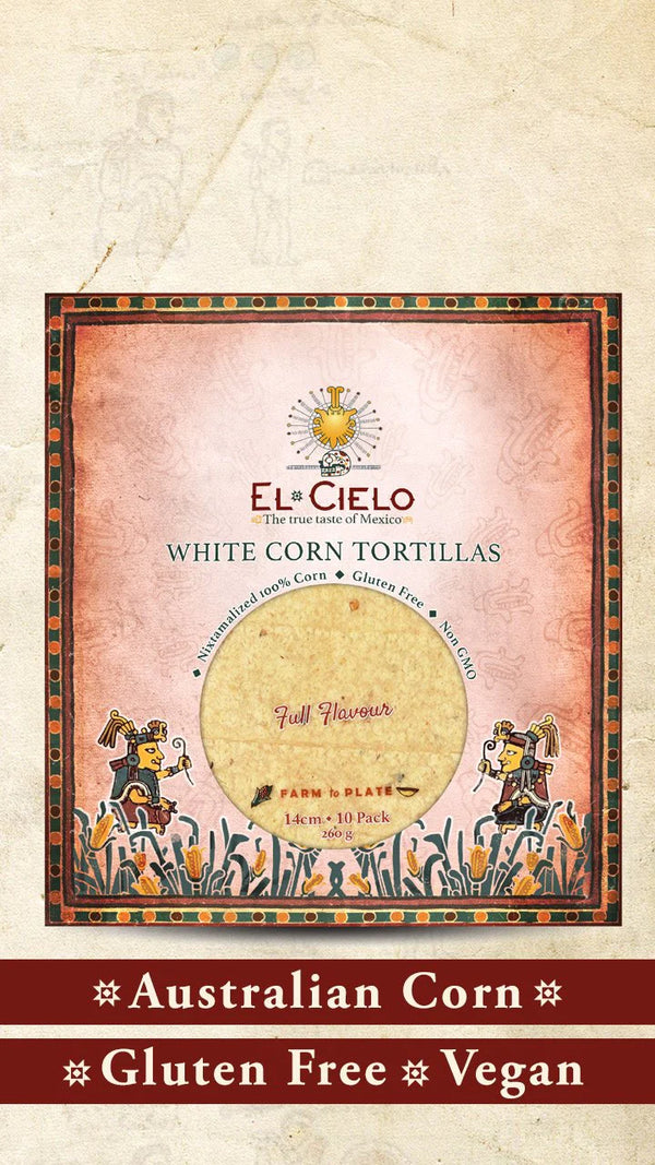 Tortillas - White Corn Full Flavour 14cm - 10 Pack
