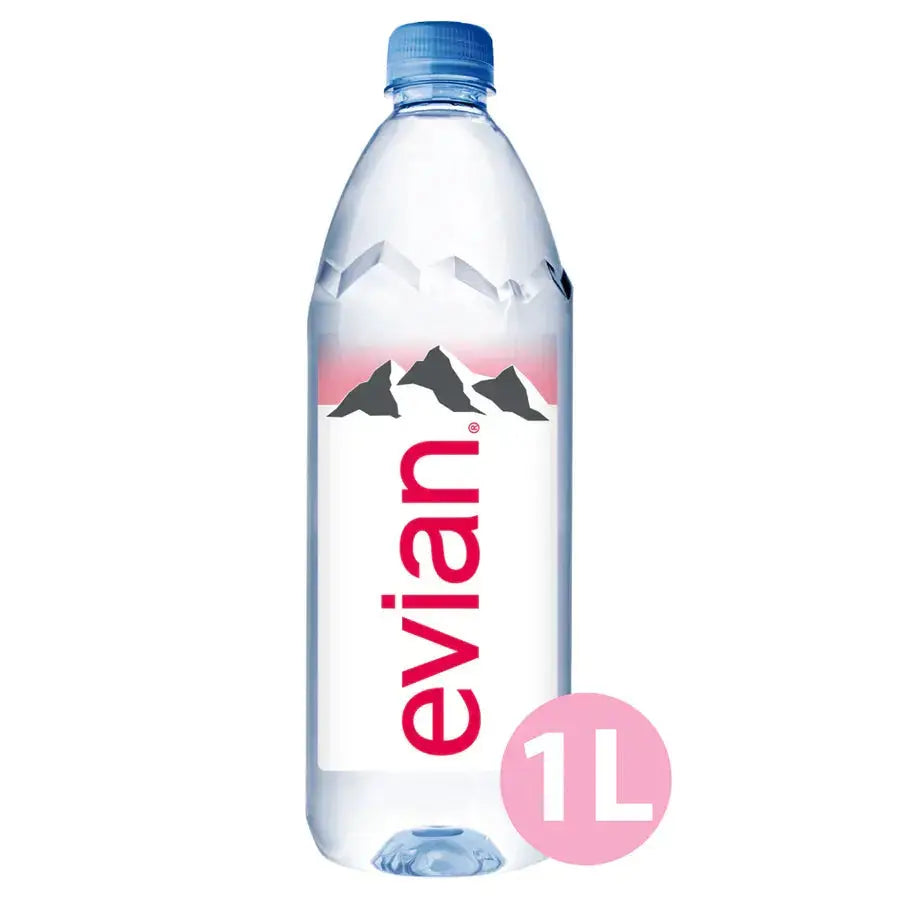 Evian Water Natural Spring Water 1L - Pure Alpine Hydration – Petits ...