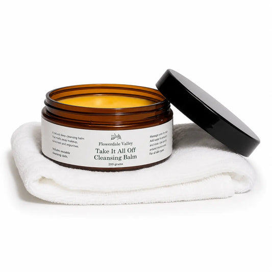 Flowerdale Valley Take It All Off Cleansing Balm + Cloth 200g