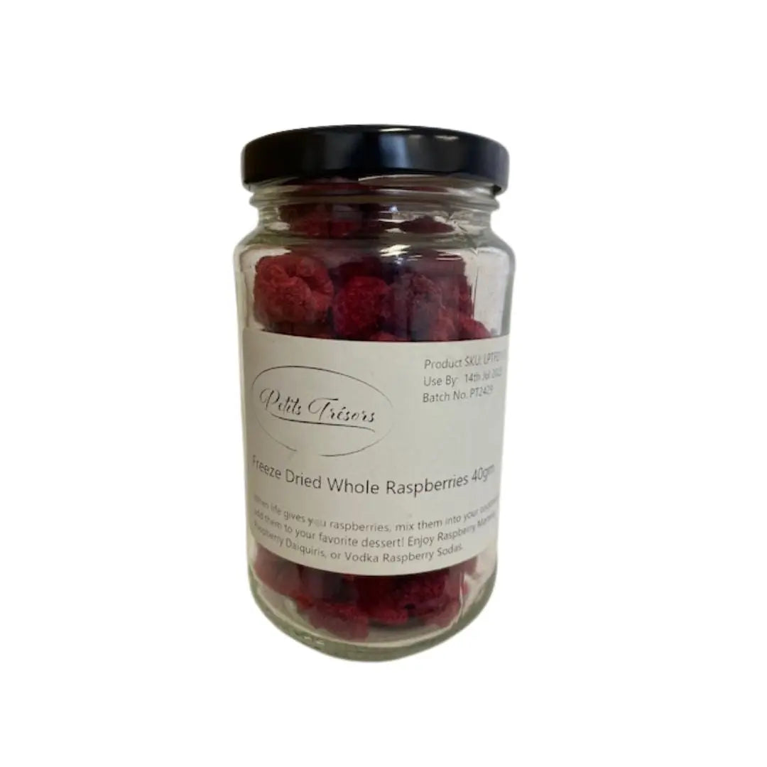 Freeze Dried Raspberries – Naturally Sweet Healthy – Petits Tresors