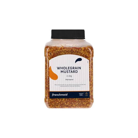 Frenchmaid Wholegrain Mustard (2.1kg) – Traditional, Robust & Aromatic - Petits Tresors