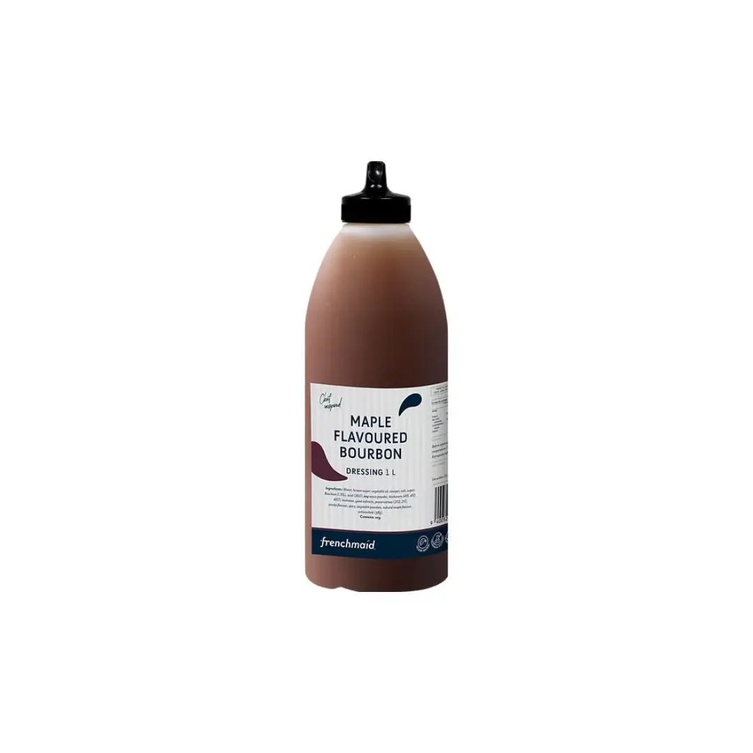 Frenchmaid Maple Flavoured Bourbon Dressing (1L) – Sweet, Tangy & Savoury Perfection - Petits Tresors