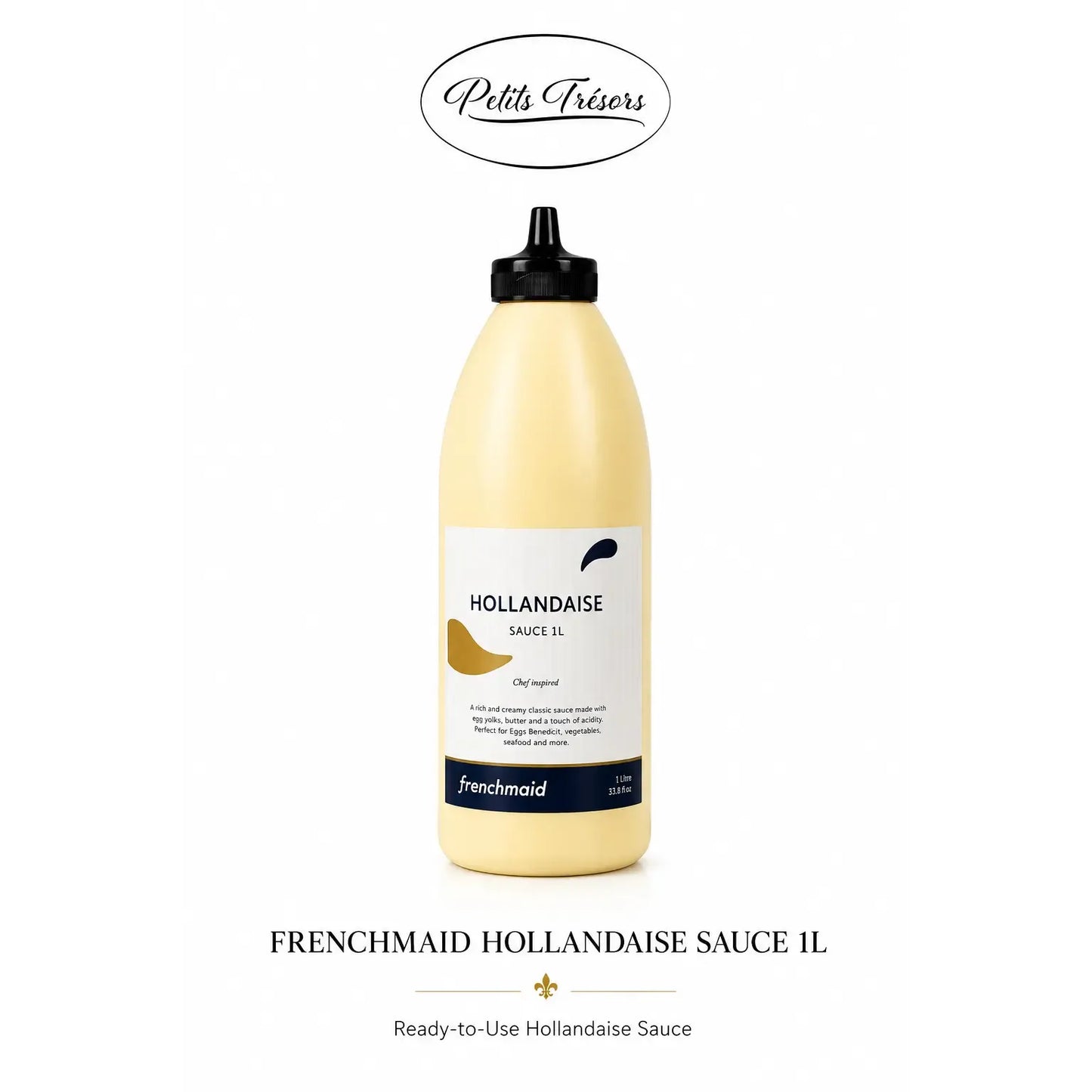 Frenchmaid Hollandaise Sauce 1L | Ready-to-Use Eggs Benedict & Brunch Sauce - Petits Tresors