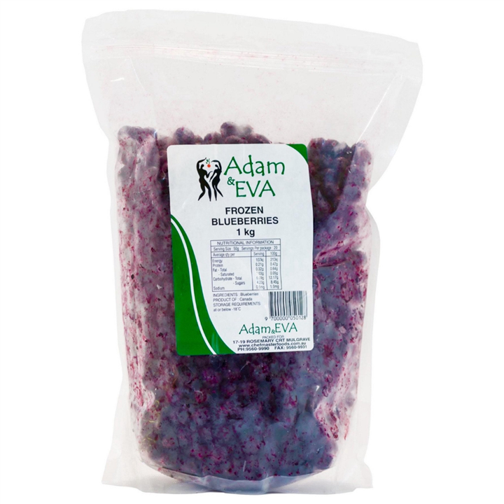 Frozen Blueberries 1 kg – Vibrant Berry Blend for Smoothies & Baking Bivi