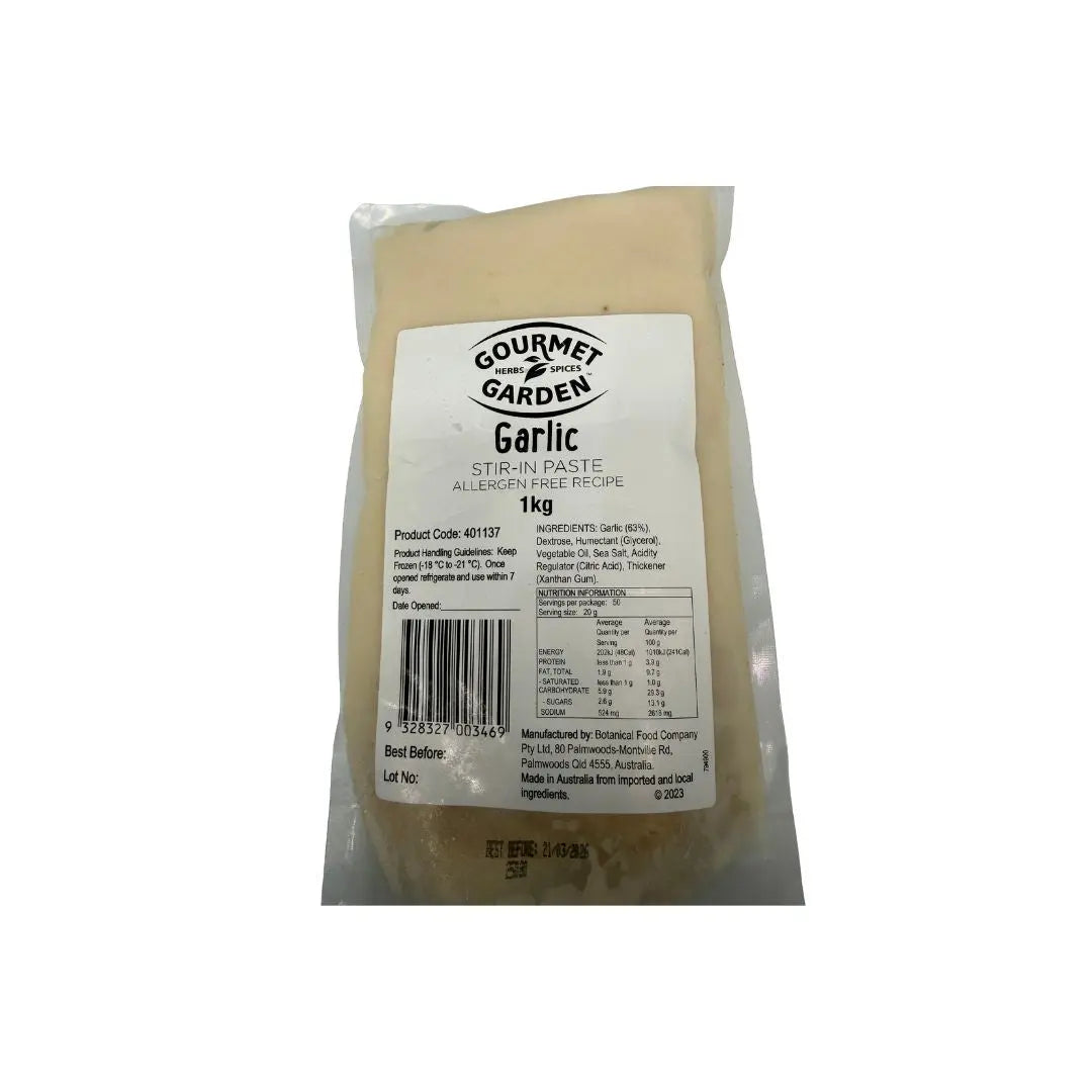 Gourmet Garden Garlic Paste 1kg – Fresh, Convenient and Full of Flavour - Petits Tresors