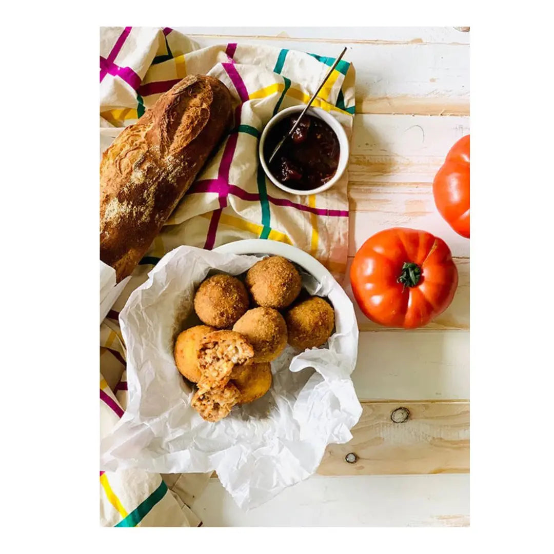 Grass-Fed Beef Bolognese & Mozzarella Arancini - Petits Tresors
