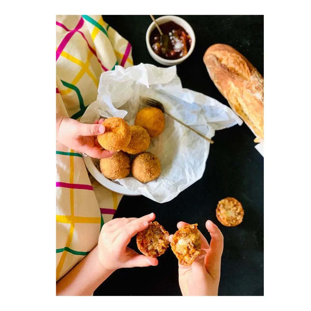 Grass-Fed Beef Bolognese & Mozzarella Arancini - Petits Tresors
