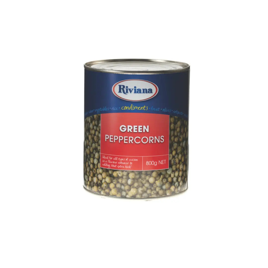 Riviana Green Peppercorns 800 g – Whole Brine-Packed Premium Peppercorns Riviana