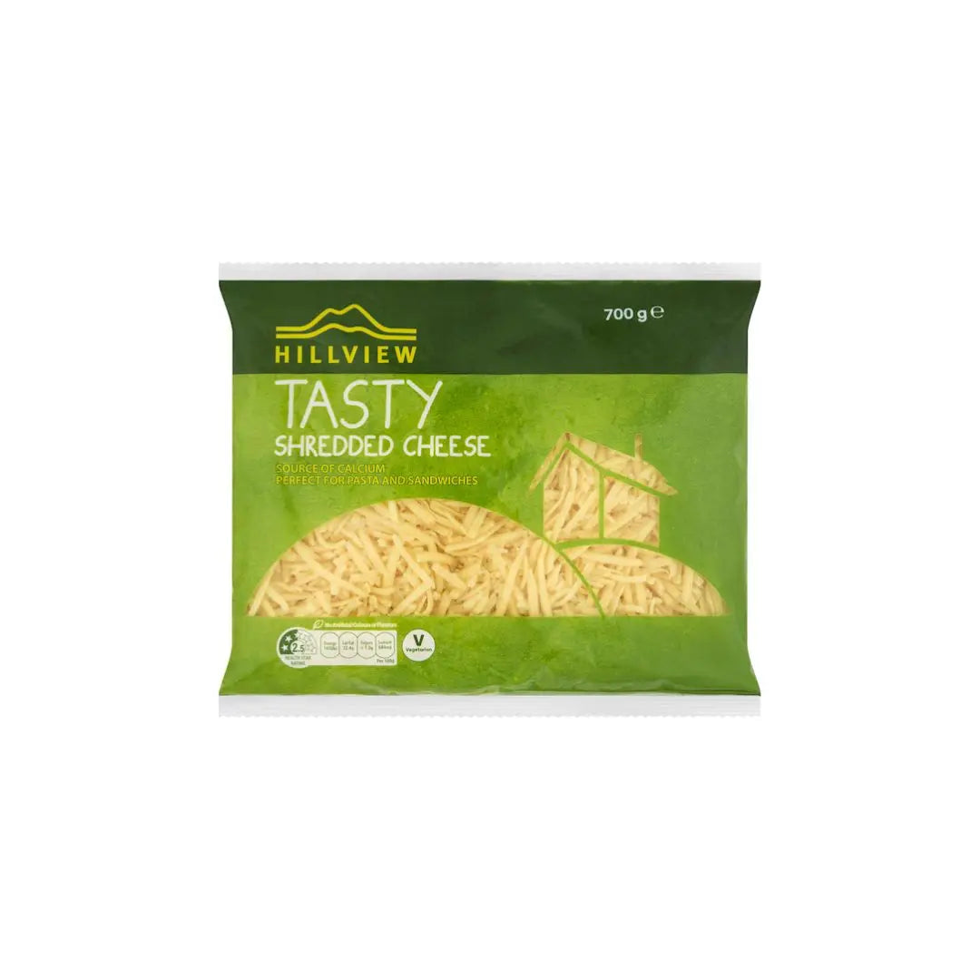 Hillview Tasty Shredded Cheese 700 g – Versatile All‐Purpose Shred for Everyday Cooking Hillview