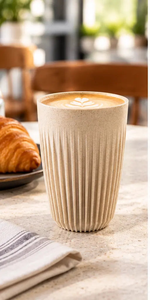 HuskeeOriginal 12oz Natural Reusable Coffee Cup – Cup Only